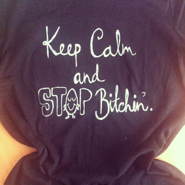 keep calm- black